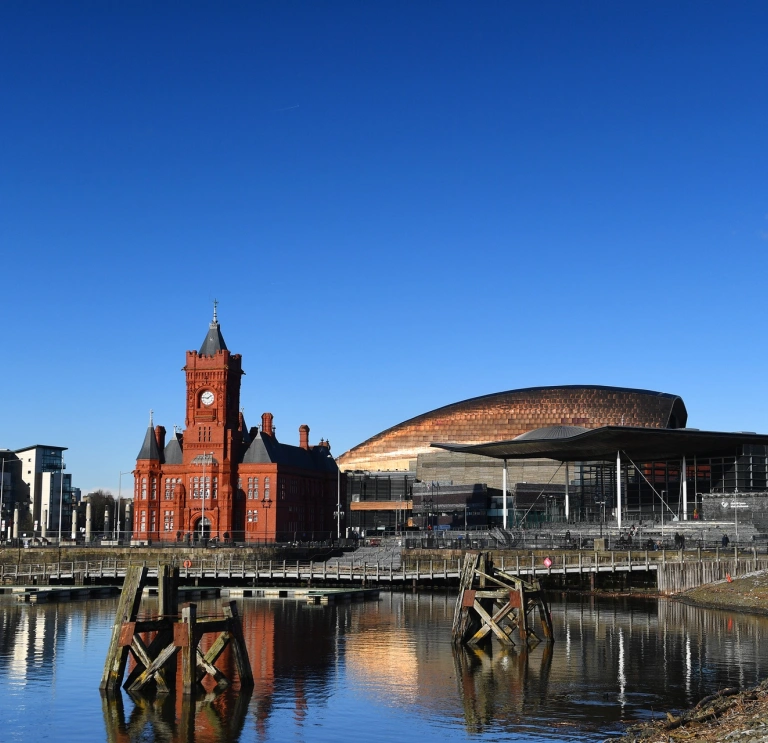 Cardiff clinic district visual for AI receptionist services